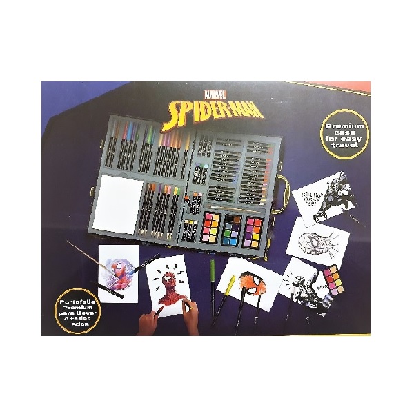 Portafolio de Dibujo Premium Spider Man, Art Studio Case  