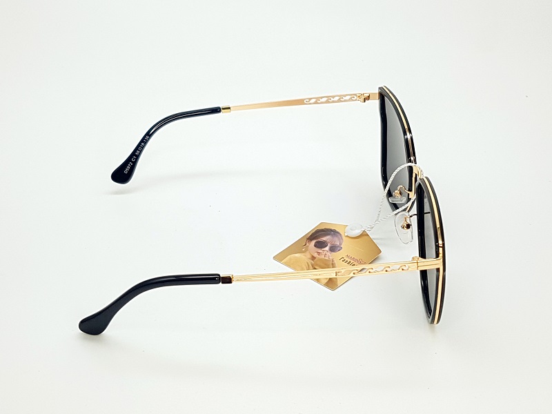 Lentes De Sol Marina D5972 Polarizados Negro/Dorado