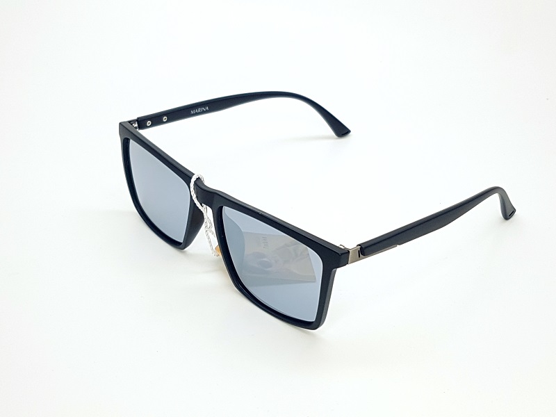 Lentes De Sol Marina D7289 Polarizados Negro Matte