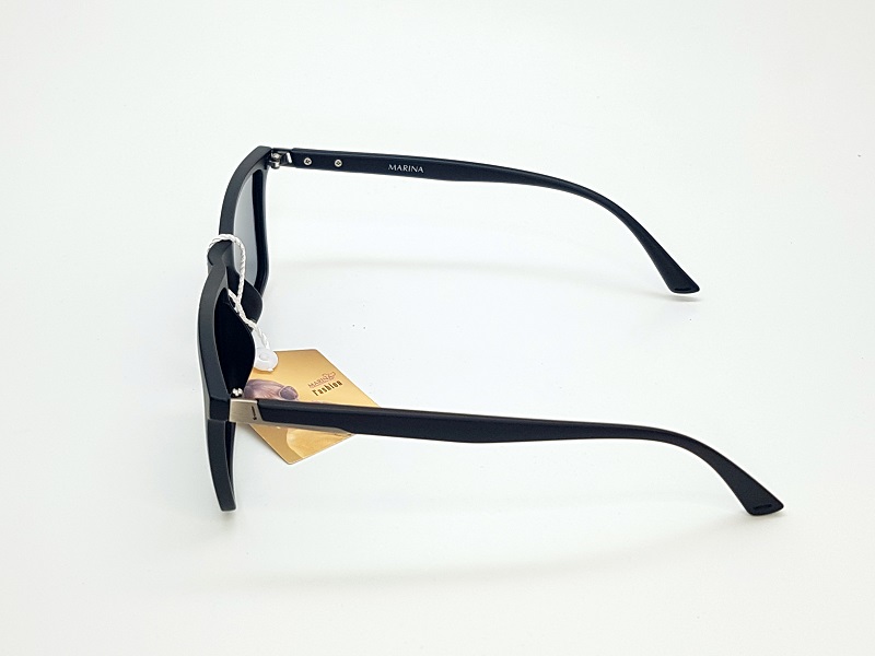 Lentes De Sol Marina D7289 Polarizados Negro Matte
