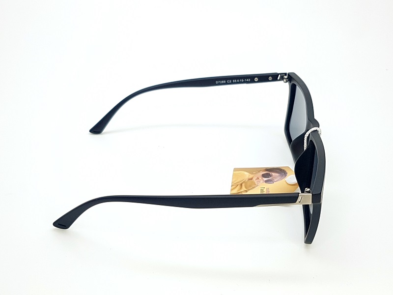 Lentes De Sol Marina D7289 Polarizados Negro Matte