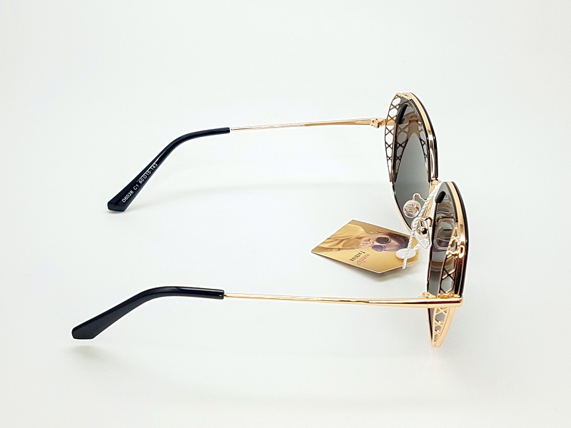 Lentes De Sol Marina D6028 Polarizados Negro/Dorado