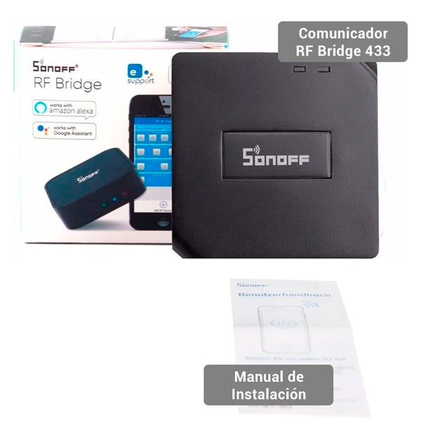 Comunicador Sonoff Rf Bridge 433 Mhz Amazon Alexa y Google Home