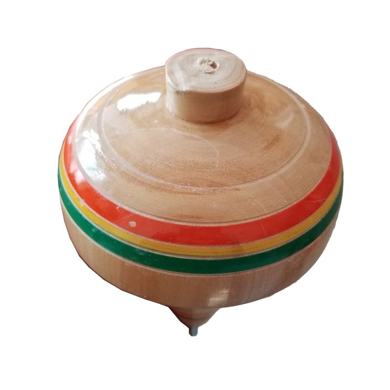 Trompo De Madera Extra Grande Juguete Mexicano 100% Artesanal