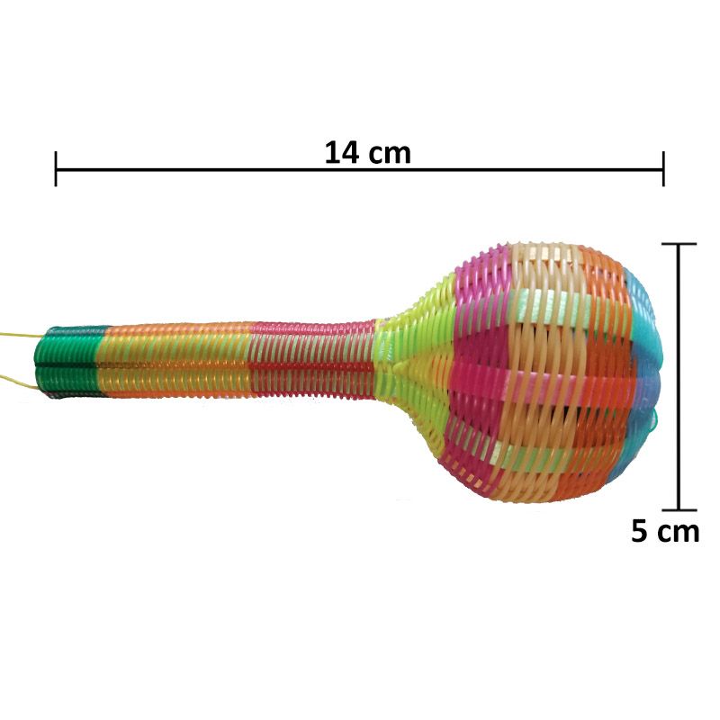 Sonaja Bebé 100% Artesanal Colorida Estimulante Suave Lavable