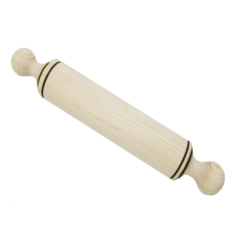 Rodillo Para Cocina De Madera Pino Rígido Resistente Artesanal