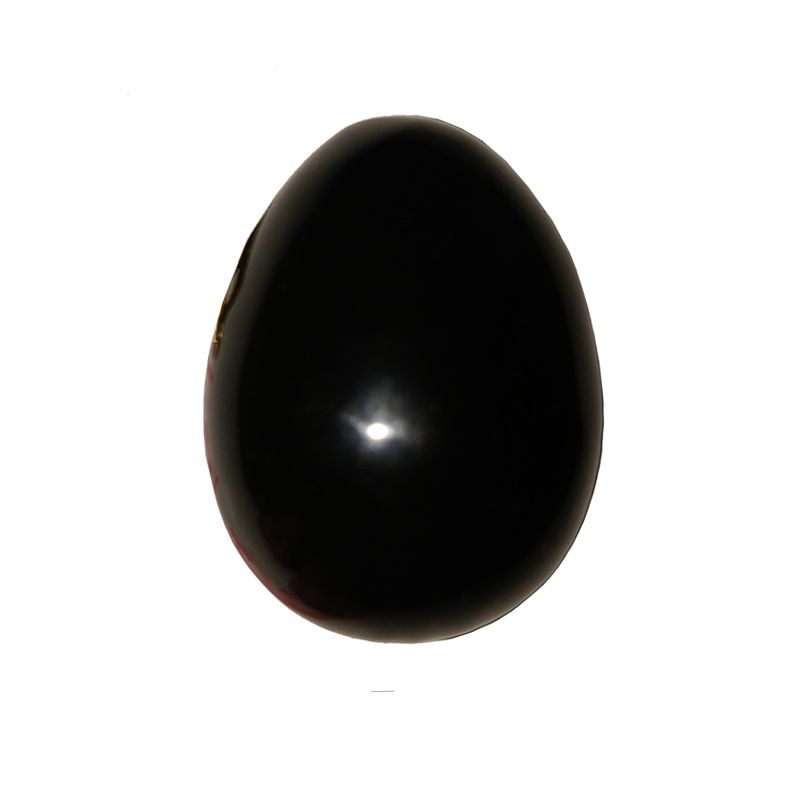 Huevo 100% Obsidiana Artesanal Pequeño Tallado y Pulido Teotihuacano