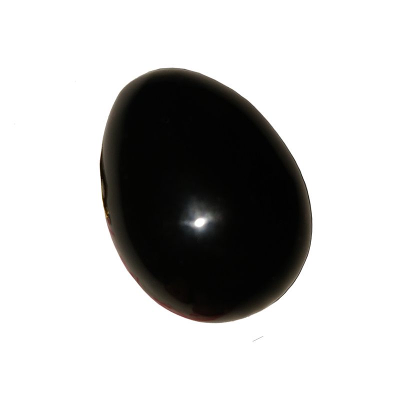 Huevo 100% Obsidiana Artesanal Pequeño Tallado y Pulido Teotihuacano