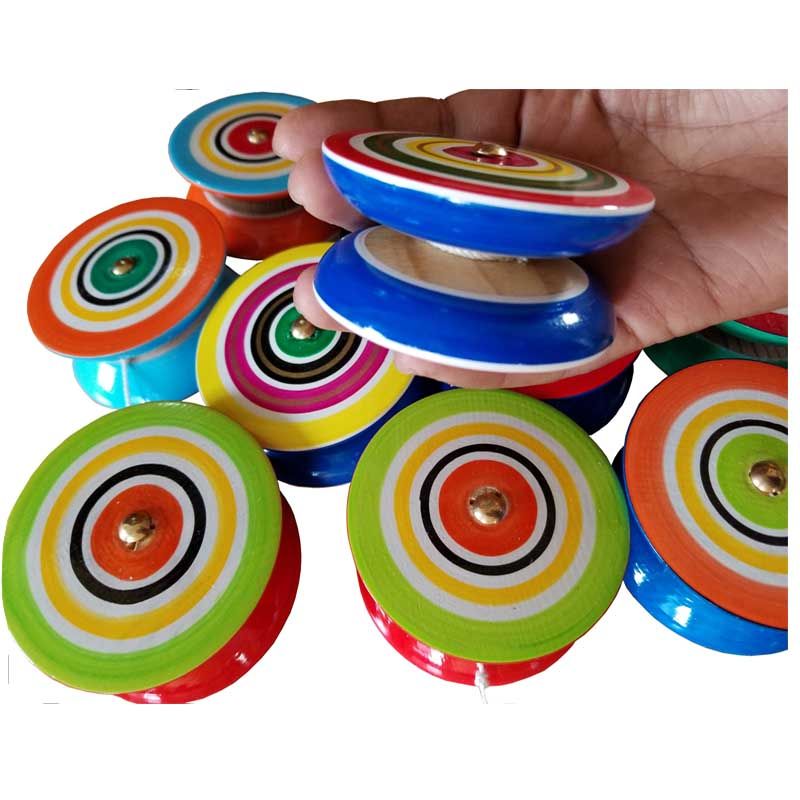 Yoyo De Madera 100% Artesanal Juguete Típico Mexicano