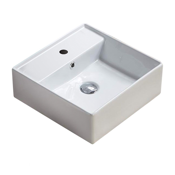 Lavabo Cerámico Cuadrado Valencia, Ovalin baño