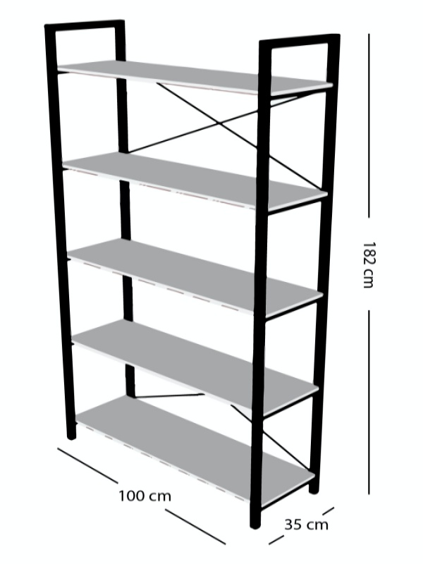 Librero de 5 Entrepaños Home Line