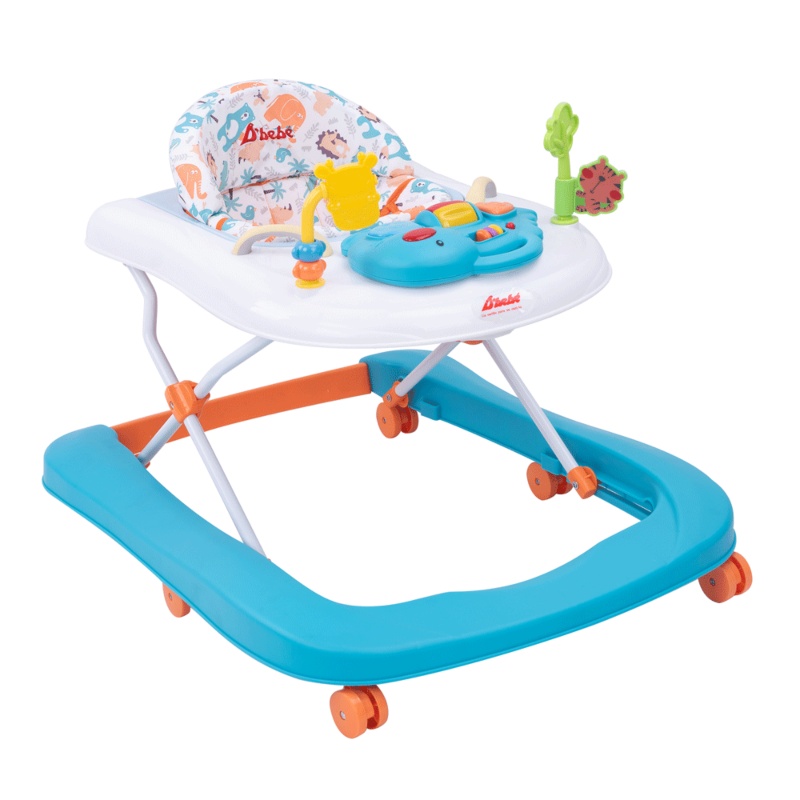 Andadera Caminadora D'Bebe Jungle 2 en 1 Azul END8*