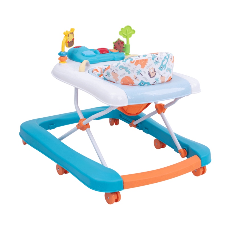 Andadera Caminadora D'Bebe Jungle 2 en 1 Azul END8*