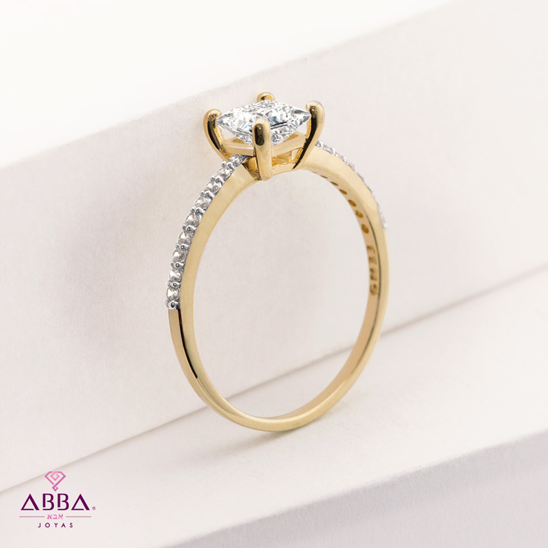 ANILLO DE COMPROMISO MÍA ORO 14K ABBA JOYAS