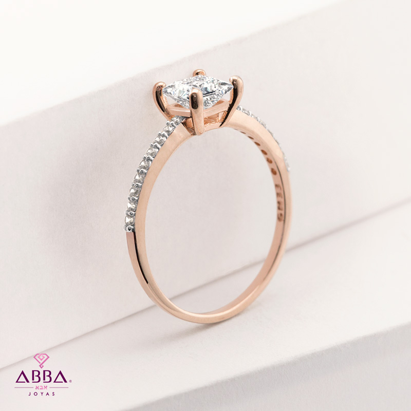 ANILLO DE COMPROMISO MÍA ORO 14K ABBA JOYAS