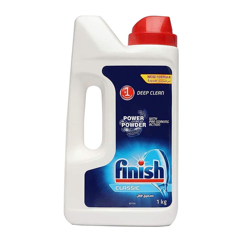 Detergente en Polvo Clásico Lavavajillas Bote 1 Kg Finish Advanced Lavatrastes Lavavajillas