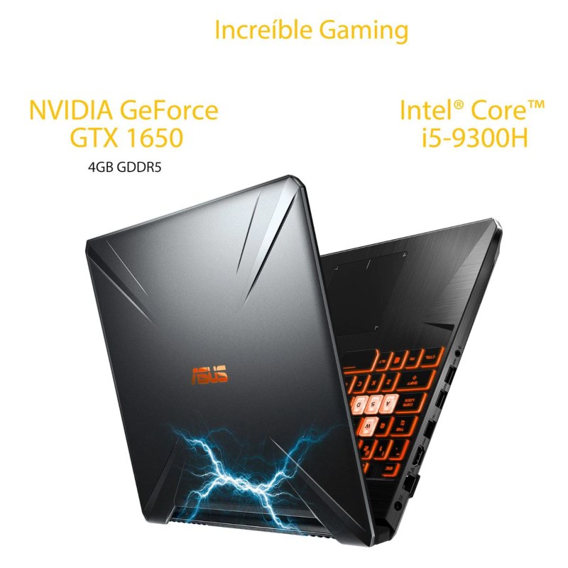 Laptop Gamer Asus Tuf FX505G 512gb | 8gb RAM Intel i5-9300H/BGA Nvidia GeForce GTX 1650 4GB Pantalla 15.6" FX505GT-BQ018T 