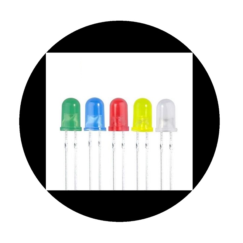800  Leds DIFUSOS de 5mm / Varios Colores