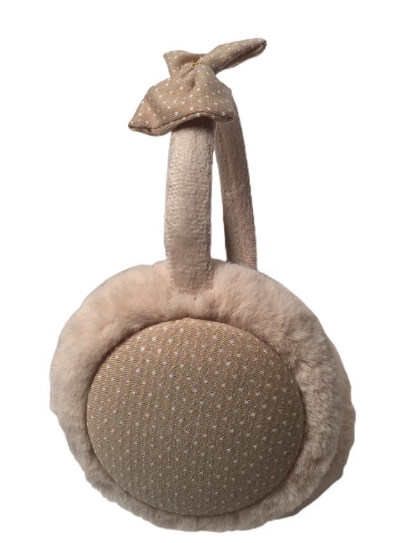 OREJERAS PARA INVIERNO DE NIÑA BEIGE