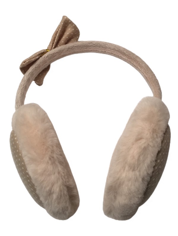 OREJERAS PARA INVIERNO DE NIÑA BEIGE