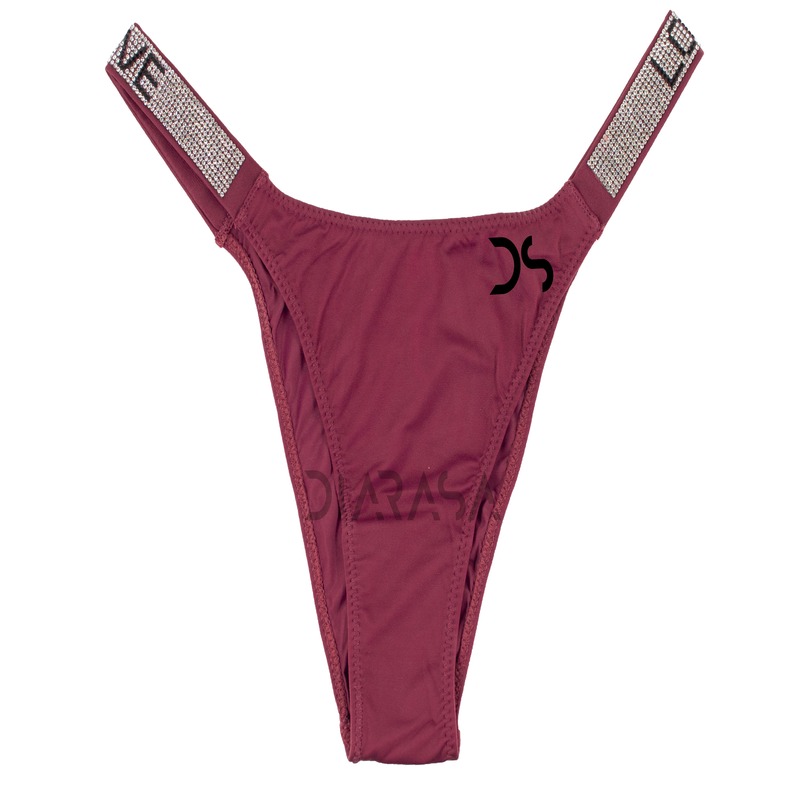 Tanga Lenceria Sexys Dama Con Pedrería Brazilian