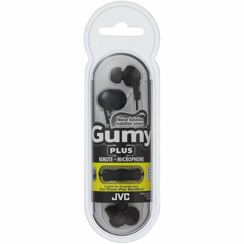 Audífonos Intrauriculares JVC con Micrófono HA-FR6, Alámbrico, 1 Metro, 3.5mm, Negro