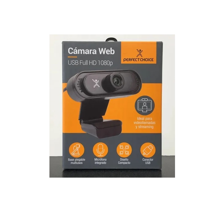 Camara WebCam PERFECT CHOICE Full HD 1080p Microfono USB Streaming Perfect  Choice PC-320494