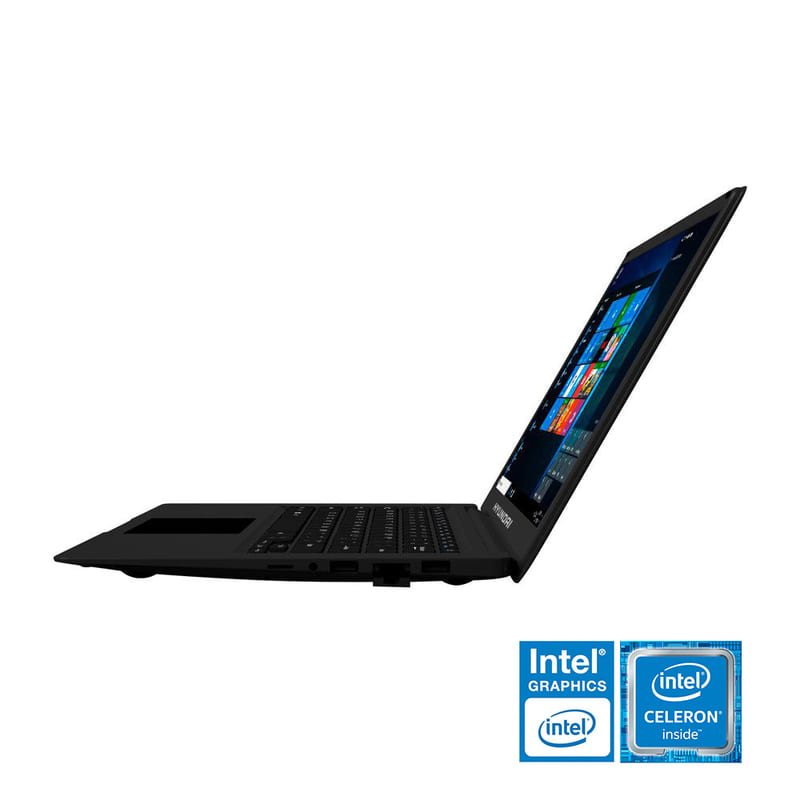 Laptop Hyundai Thinnote - Intel dual core - SSD 64GB - RAM 4GB - W10 + Mochila + Base + Mouse