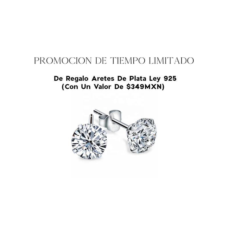 Anillo De Compromiso  VAROURO Plata Ley 925 Ajustable + Estuche + Hermosos Broqueles Zirconia de Regalo 