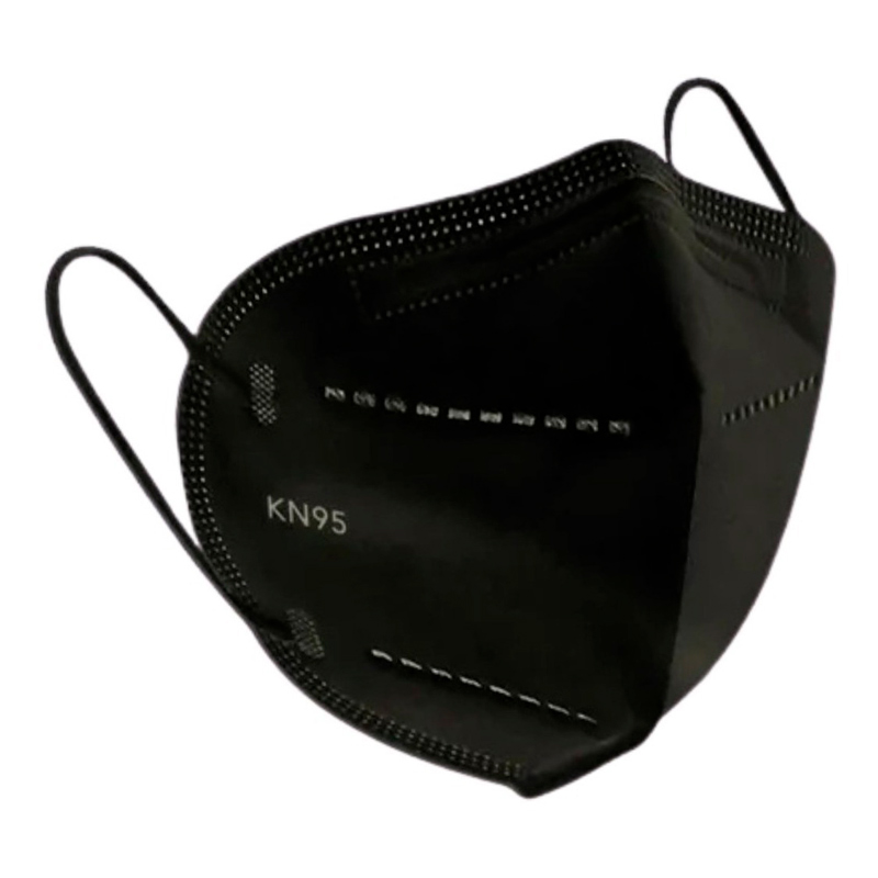 Cubrebocas Kn95 Tapabocas Mascarilla Negro 1 Paquete 10 Piezas 