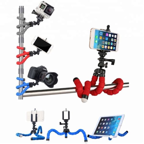 Octopus Tripie Soporte Para Celular O Camara Con Abrazadera