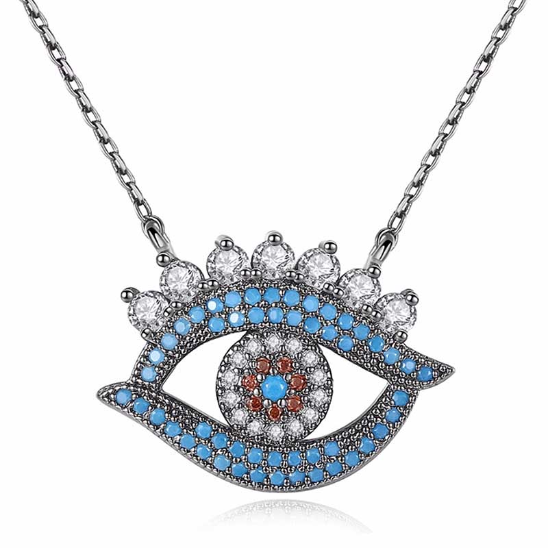 Amuleto Protección Mal Ojo Turco Corazón Amor Novia Esposa Swarovski Element