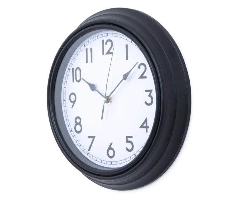 Reloj de Pared Decorativo Moderno Negro Sala Recamara Hogar Office