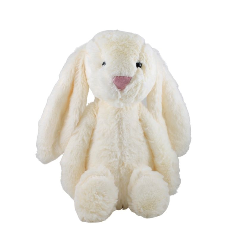 LBP Peluche Conejo, Suave, Color Blanco Hueso  Conejito de Peluche con Orejas Largas, 36 cm (14In)