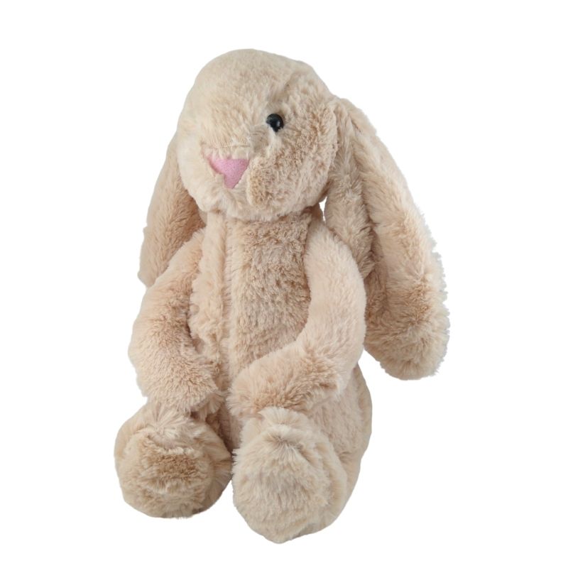 LBP Peluche Conejo, Suave, Color Beige, Conejito de Peluche con Orejas Largas, 36 cm (14in)