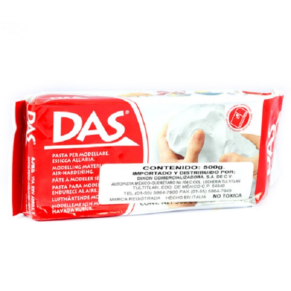 Arcilla, Pasta Para Modelar, Cerámica Fría Das 500grs Blanca