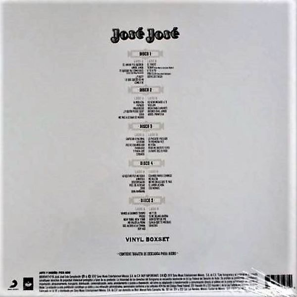 José José ~ El Príncipe de la canción caja 5 LP vinyl