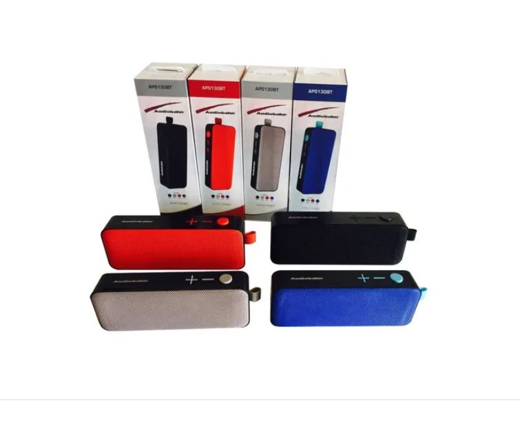 bocina portátil recargable audiobahn aps130bt