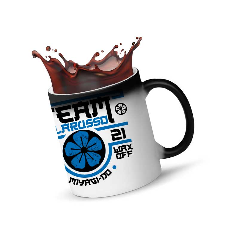 COBRA KAI, SET DE 2 TAZAS MAGICAS 11OZ DISEÑO TEAM LARUSSO, TEAM COBRA KAI