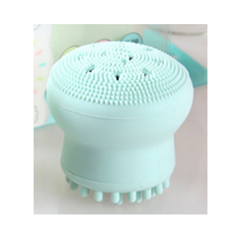 Limpiador Facial de Silicona, LBP, Esponja / Cepillo Limpieza Facial, Exfoliante, Masajeador, Ultra Suave, Pulpo / Medusa -Menta