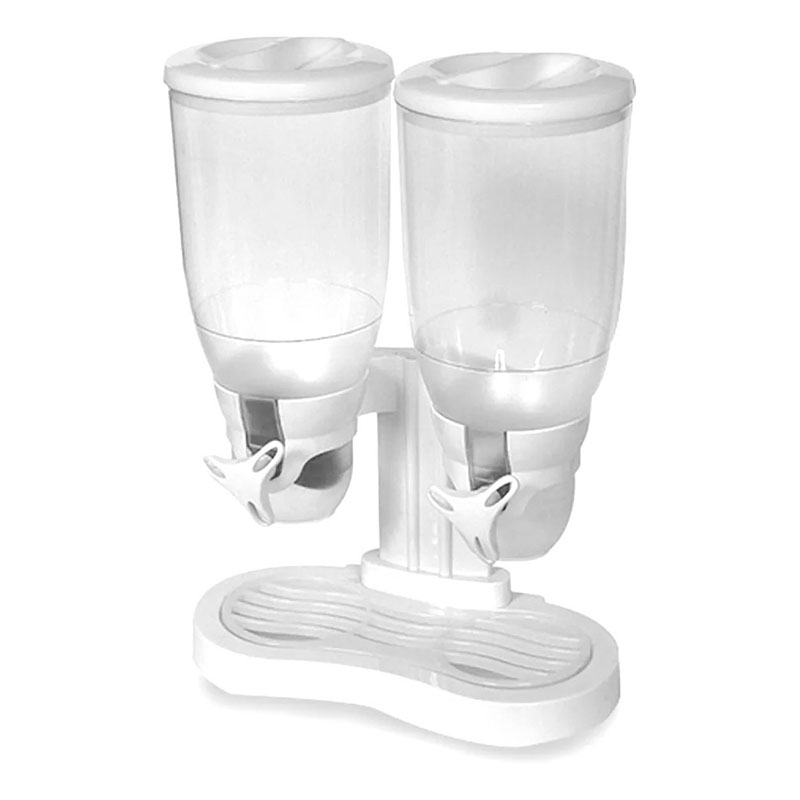 Dispensador De Cereal Doble Despachador Alimentos Dulces