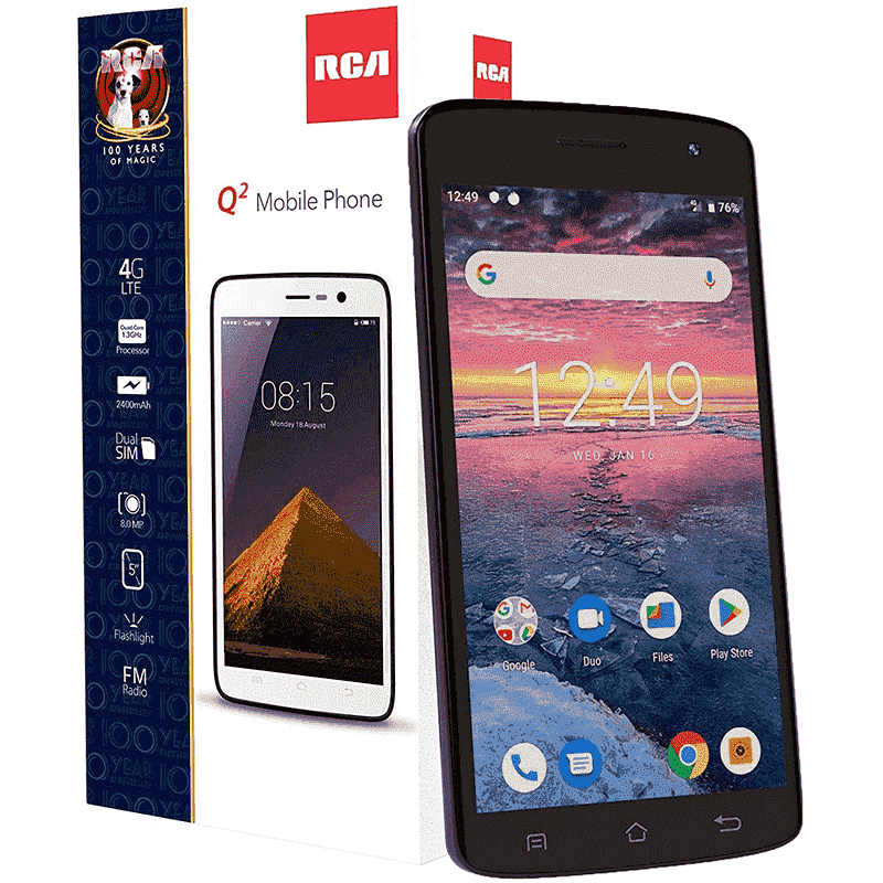 Smartphone RCA Q2 2GB RAM 16GB Negro
