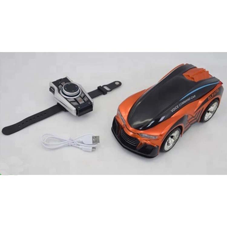 Carro Control Remoto O Voz Recargable Con Reloj Inteligente GRIS