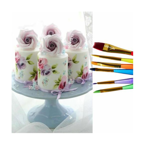 Aleissi Pincel para Decorar Reposteria o Fondant para Pastel Chocolate Cupcake o manualidades
