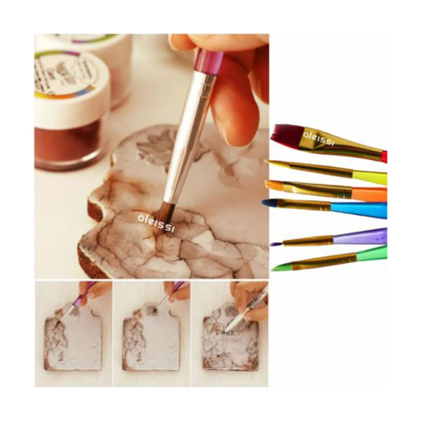 Aleissi Pincel para Decorar Reposteria o Fondant para Pastel Chocolate Cupcake o manualidades