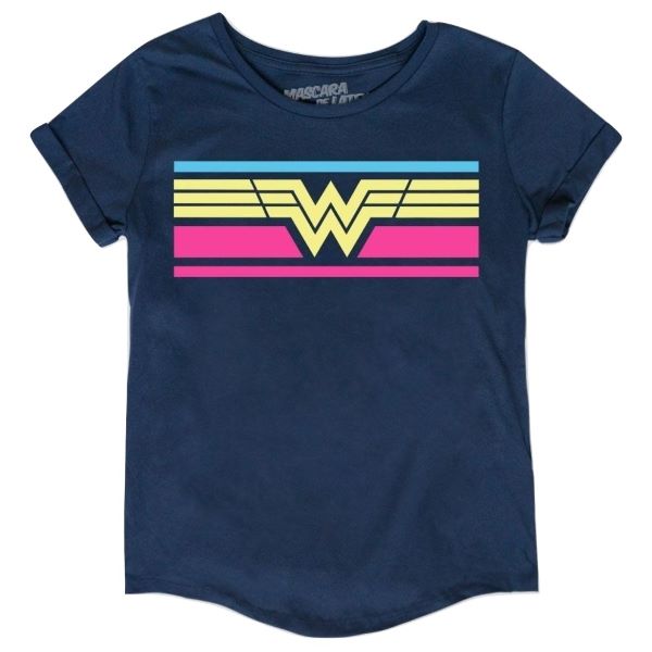 Playera Mascara de Latex Mujer Themyscira Princess Wonder Woman