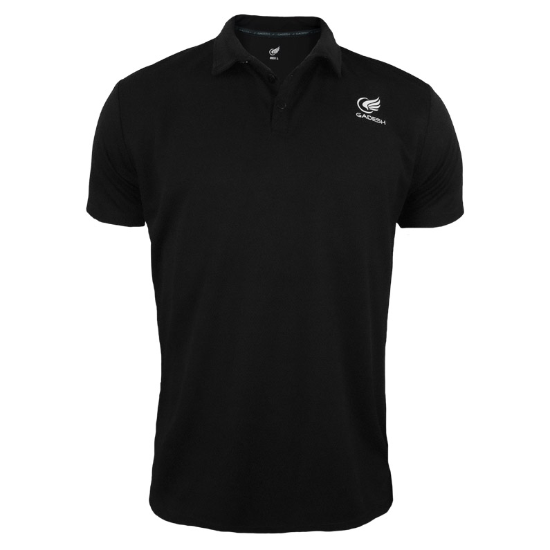 PLAYERA TIPO POLO NEGRA DEPORTIVA GADESH SPORT