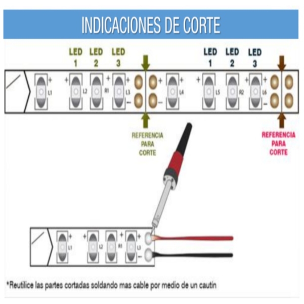 Tira Led Flexible de Luz Negra, Ahorradora, 12 Vcc / Master / ML-3528PURPLE