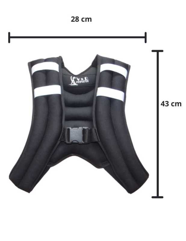 Chaleco Con Peso Lastrado 9 Kg. 20 Lbs Correr Crossfit