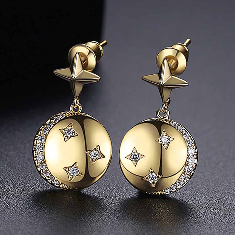 Set San Valentín Amor Día Mamá Corazón Estrella Luna Swarovski E